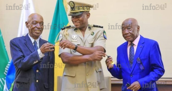 Martin Rompavet et Hilarion Nguema honorés à leur tour par le président de la transition du Gabon