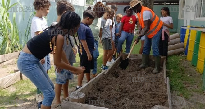 Alimentation saine : Des élèves initiés à l’agriculture biologique à l’école à Port-Gentil 